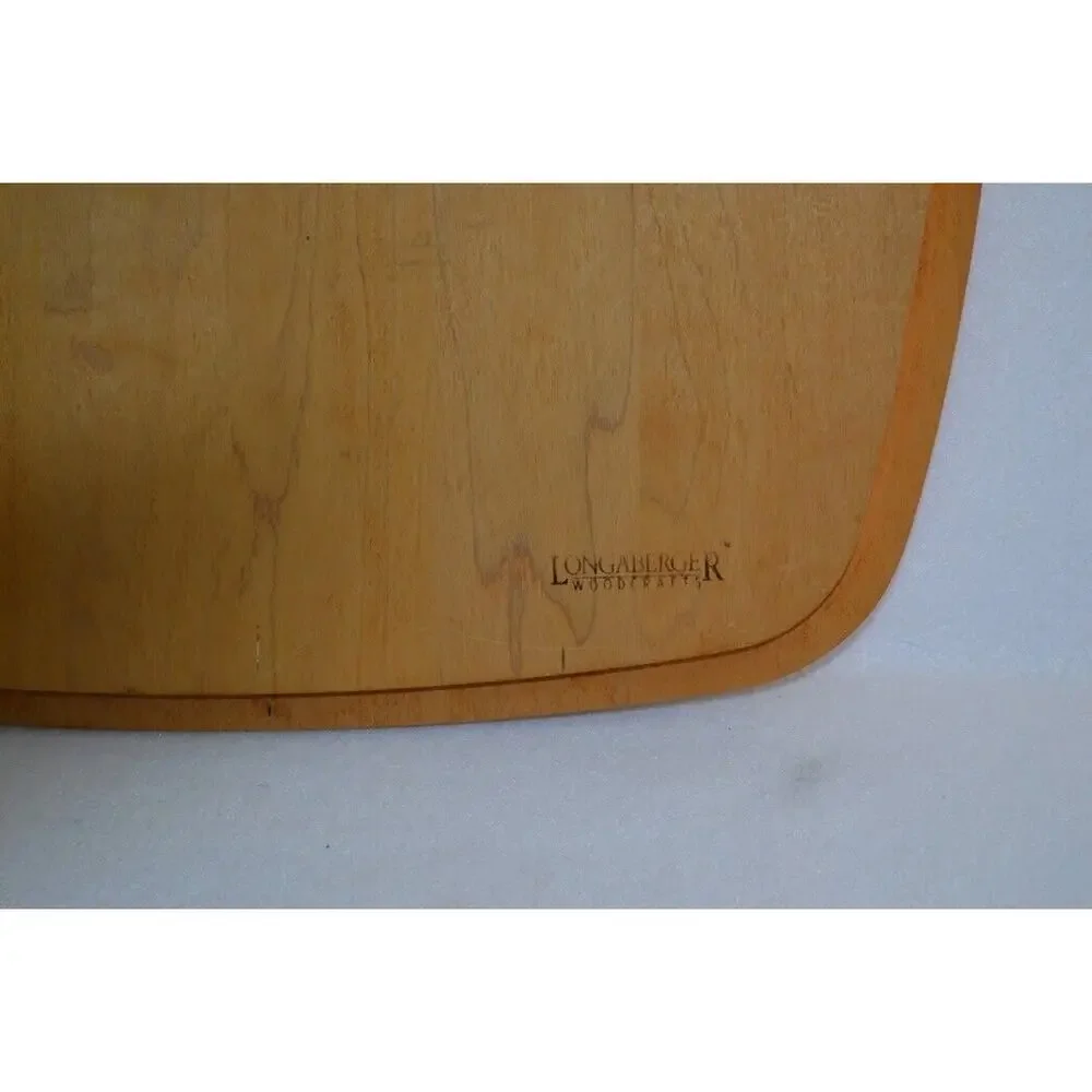 Longaberger Christmas Horn and Holly Wood Lid ONLY 15‎ 3/4